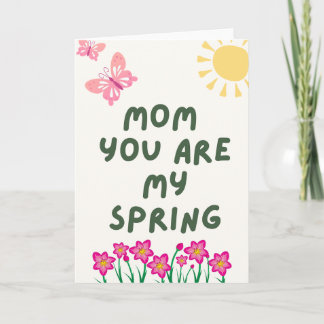 Carte « Maman, tu es mon printemps » – Belle fête des mè