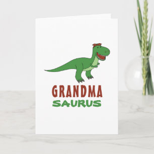 Carte Mamasaurus Dinosaure T-Rex Dino Mémé Grand-parent