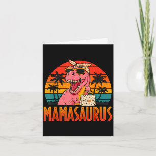 Carte Mamasaurus drôle t rex dinosaure fête des mères