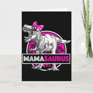 Carte Mamasaurus T-rex Apparié Drôle Mère Saurus Dino