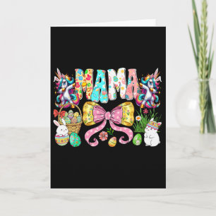 Carte Mamaw Lapin Groupe de famille assorti Pâques Lapin