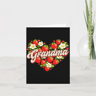 Carte Mamie drôle fraise fête des mères