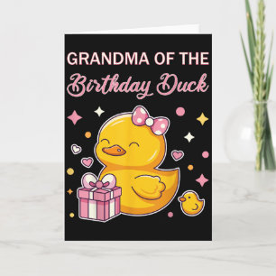 Carte Mamie du canard d'anniversaire Noël Anime Party