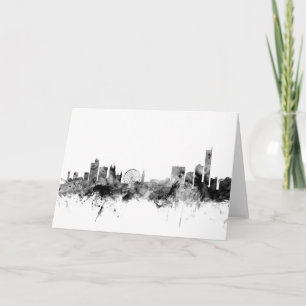 Carte Manchester England Skyline