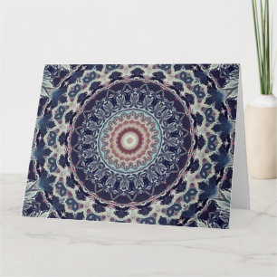 Carte Mandala abstrait en rond sans joint