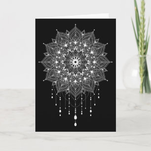 Carte Mandala Boho Lotus Zen Art Bouddha Botanique Succu