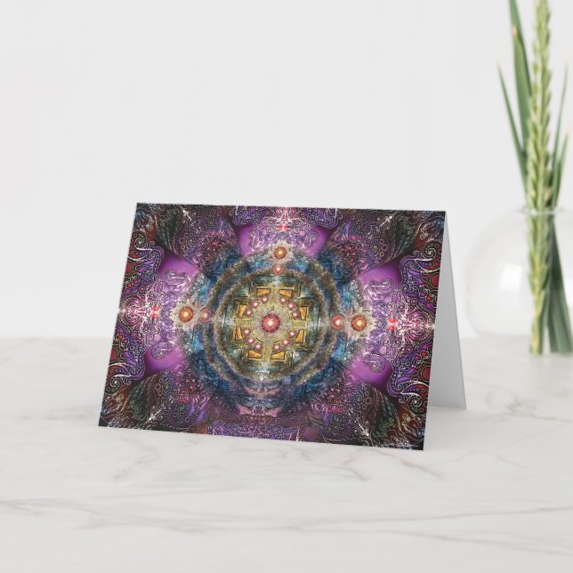 Carte Mandala de coeur (Devant)