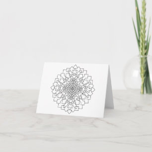 Carte Mandala géométrique #15