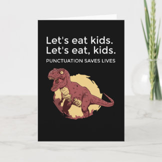 Carte Mangeons Ponctuation Enfants Sauve des vies amusan