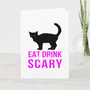 Carte Mangez Boire Et Faites Peur - Drôle Halloween
