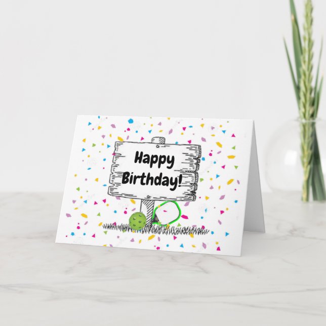 Carte Mangez, faites un dink et soyez joyeux ! (Devant)