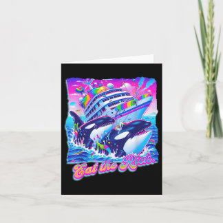 Carte Mangez La Rich Whale 90s Orca Drôle Baleine Animal