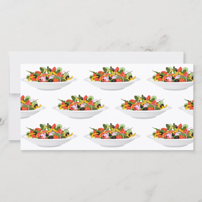 Carte Mangez plus de plantes frais motivation salade let (Devant)