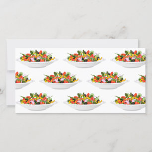 Carte Mangez plus de plantes frais motivation salade let