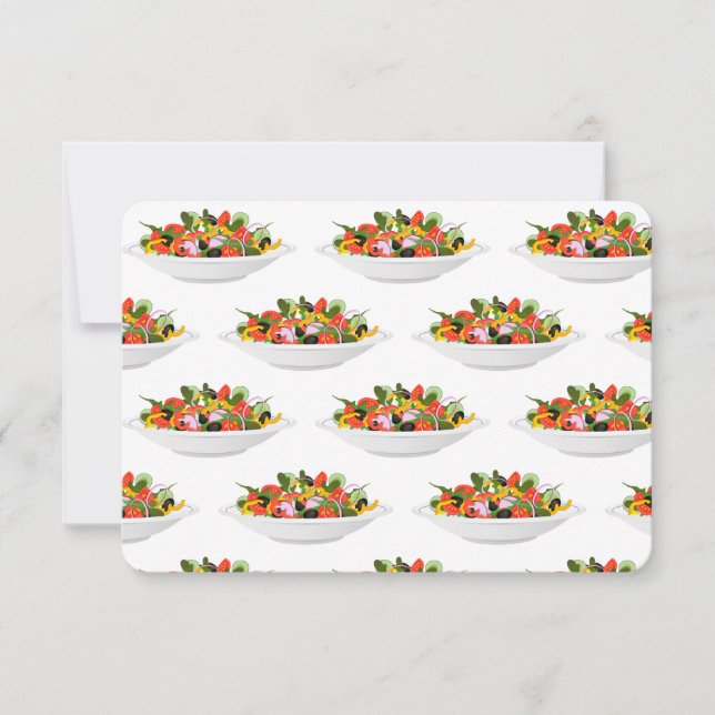 Carte Mangez plus de plantes frais motivation salade let (Devant)