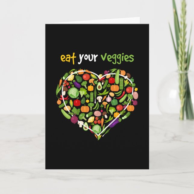 Carte Mangez vos Légumes Vegan Vegan Légumes (Devant)