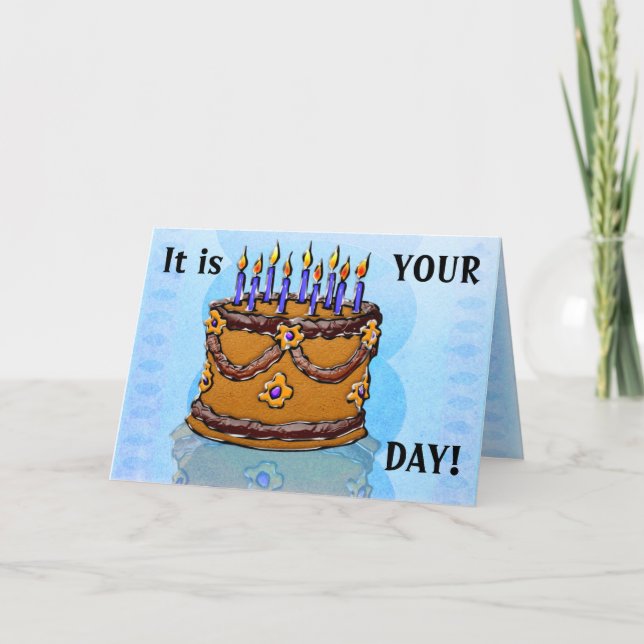 Carte Mangez votre gâteau #3 (Carte Anniversaire) (Devant)