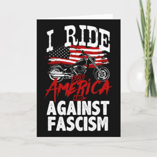 Carte Manifestation de motards anti-Trump Résister contr