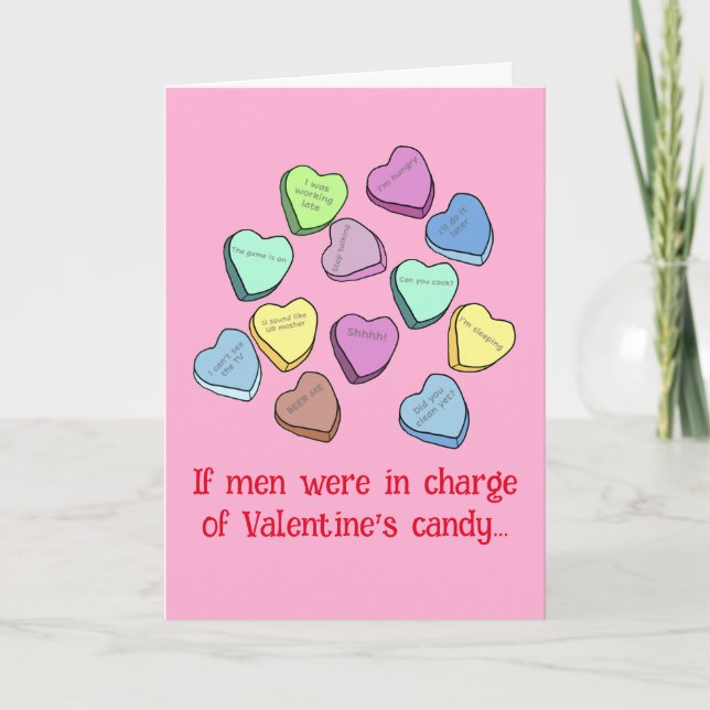 Carte Manly Valentine Candy (Devant)