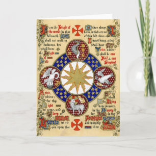 Carte Manuscrit lumineux l'épiphanie