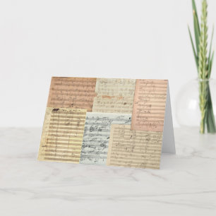 Carte Manuscrits de musique Beethoven