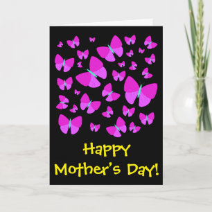 Carte Many Artistic Butterflies + "Joyeux anniversaire !