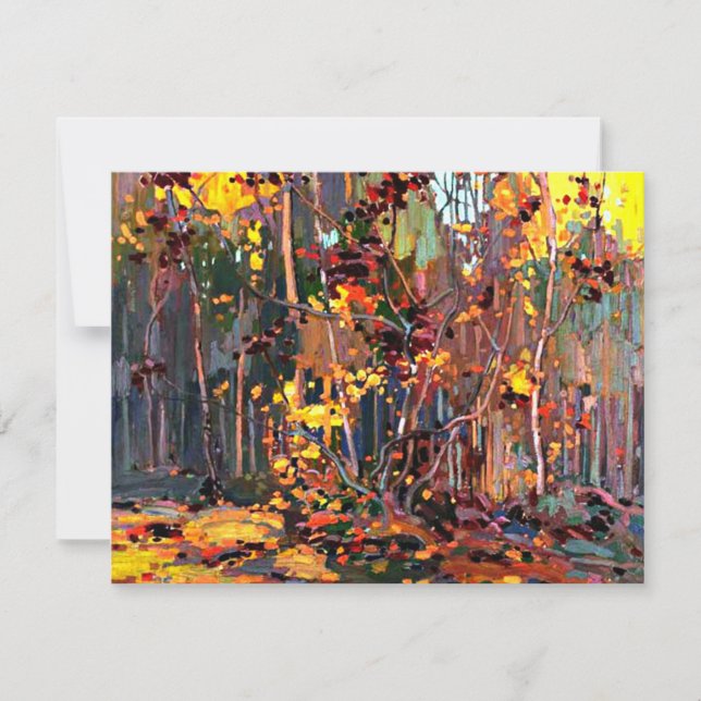 Carte Maple Saplings, oeuvre populaire de Tom Thomson (Devant)