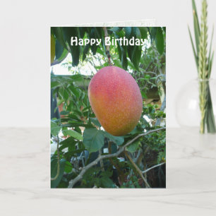 Carte Maquette de Ripe Mango Fruit