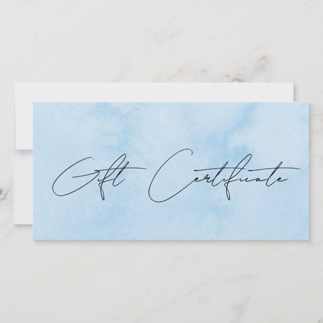 Carte Maquillage et cheveux bleu moderne (Devant)