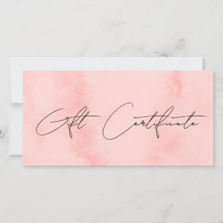 Carte Maquillage et cheveux d'aquarelle rose vif moderne