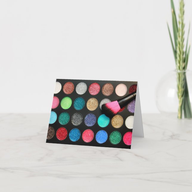Carte maquillage parties scintillant (Devant)