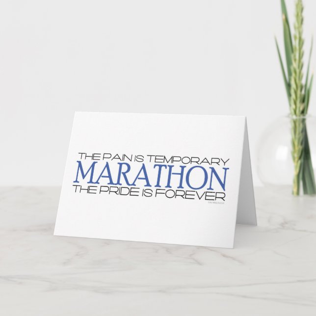 Carte Marathon - La fierté est éternelle (Devant)