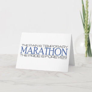 Carte Marathon - La fierté est pour toujours - Bonne cha