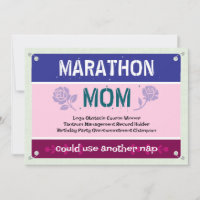 Marathon marrant rose Maman Fête des Mères
