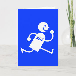 Carte Marathon mignon et drôle