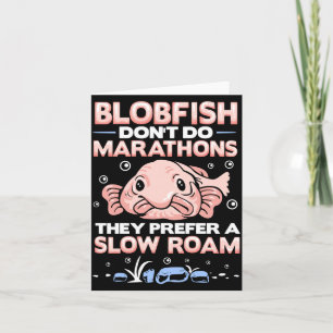 Carte Marathons de blobfish masculins blobfish poisson d