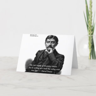 Carte Marcel Proust & Citation célèbre
