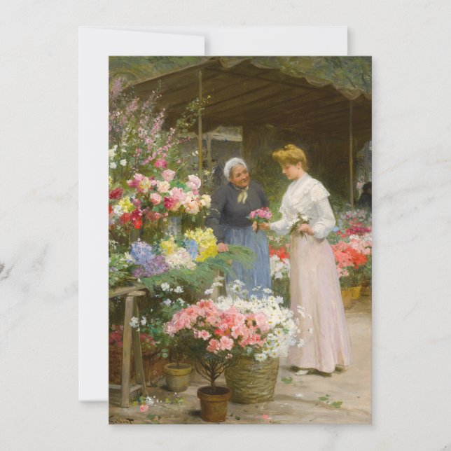Carte Marché aux fleurs | Victor Gabriel Gilbert (Devant)