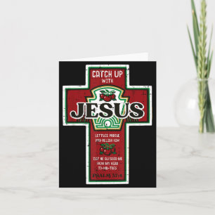 Carte Marche chrétienne avec le Seigneur Drôle Chup Homm