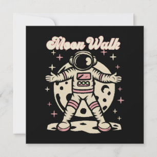 Carte Marche sur la Lune Astronaute