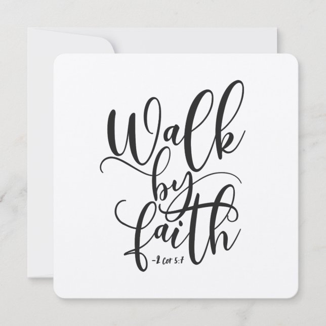 Carte Marcher Par La Foi 2 Corinthiens 5:7 (Devant)