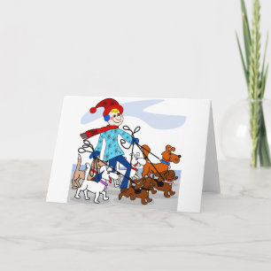 Carte Marcheur de chien