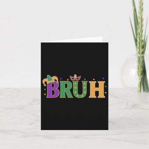 Carte Mardi Gras Bruh Chemises Garçons Mardi Gras Enfant