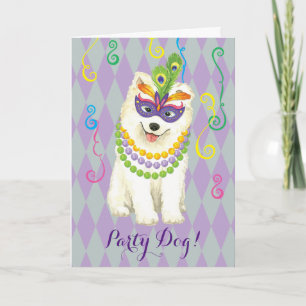 Carte Mardi gras de Samoyed
