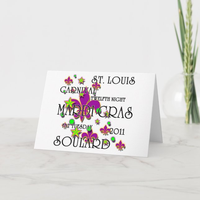 Carte Mardi gras de Soulard 2011 (Devant)