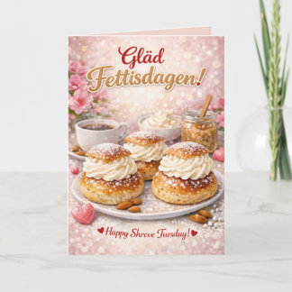 Carte Mardi Gras Fettisdagen Personnalisé