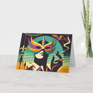 Carte Mardi Gras L'Homme Fumeur