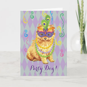 Carte Mardi Gras Pomeranian