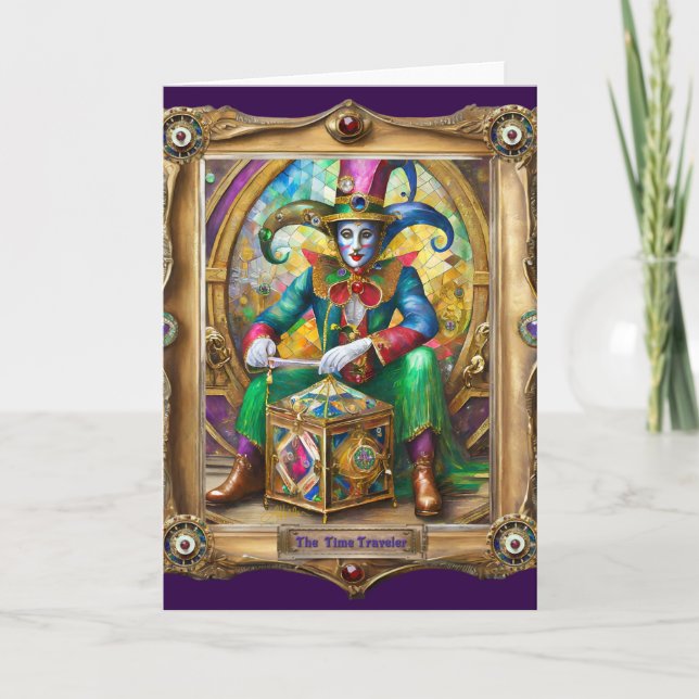 Carte Mardi Gras Realm Portraits - Voyageur du temps (Devant)