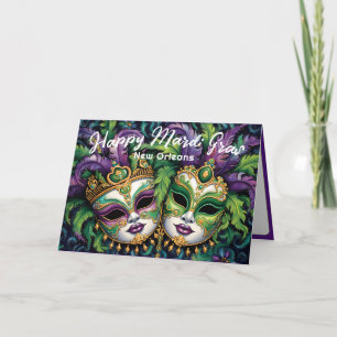 Carte 💚 💜 💛 Mardi Gras Splendor